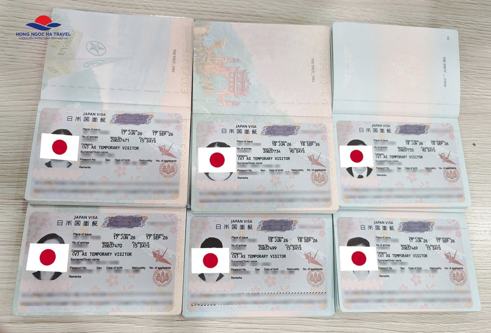 Visa du lịch Nhật Bản có ký hiệu V
