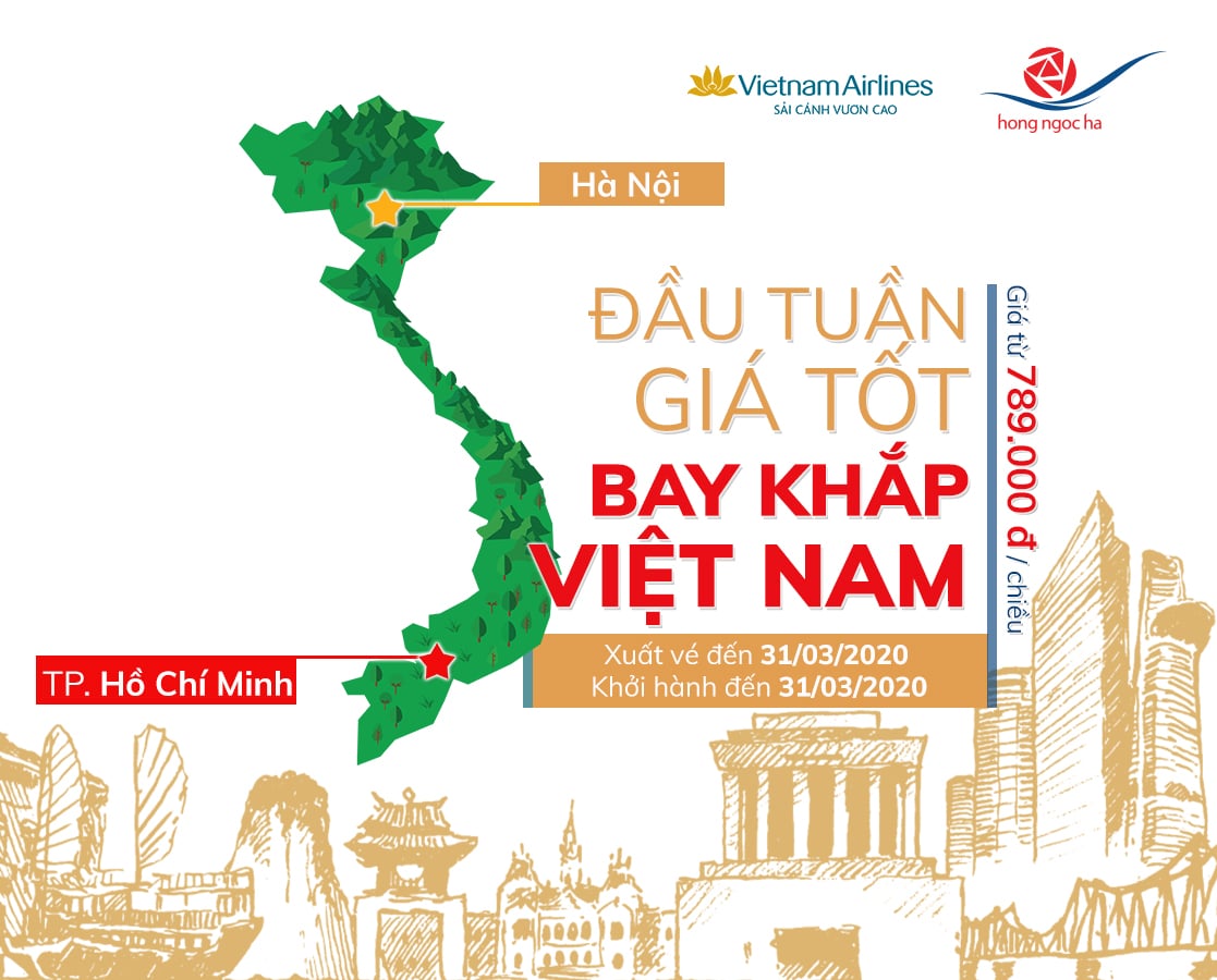 Siêu Ưu Đãi TP.HCM – Hà Nội Từ Vietnam Airlines