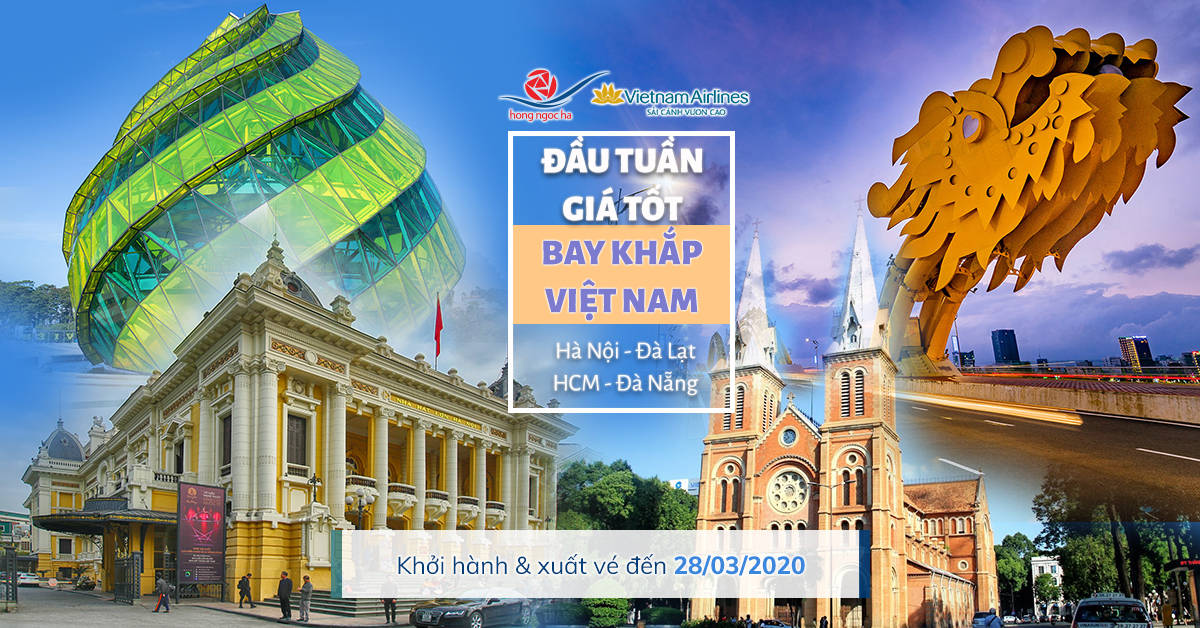 Ưu đãi Vietnam Airlines - đầu tuần giá tốt 01/2020