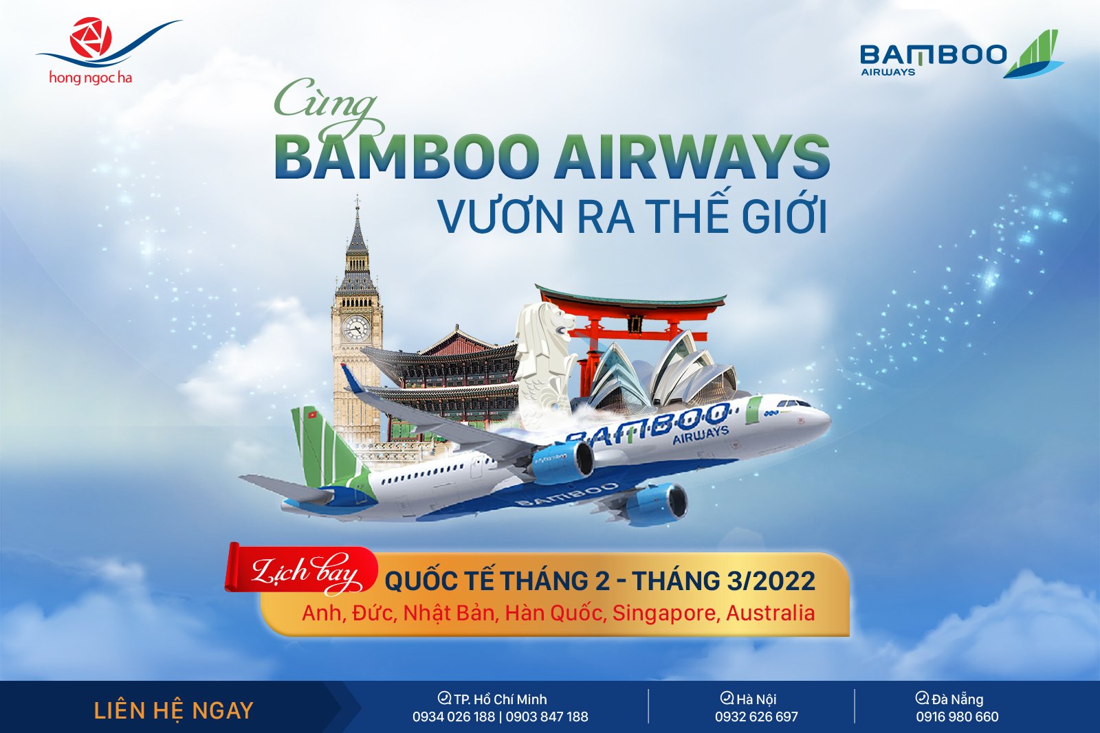 CÙNG BAMBOO AIRWAYS VƯƠN RA THẾ GIỚI