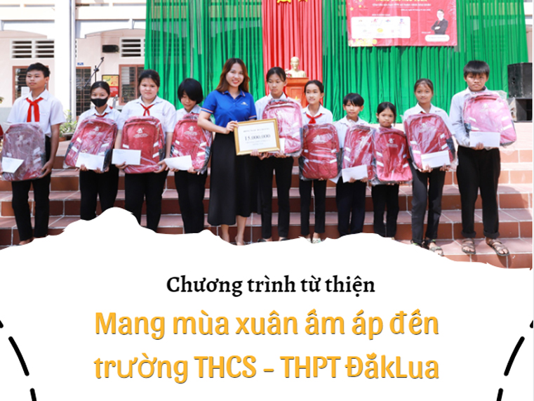 Hành trình sẻ chia – Mang mùa xuân ấm áp đến trường THCS – THPT ĐắkLua