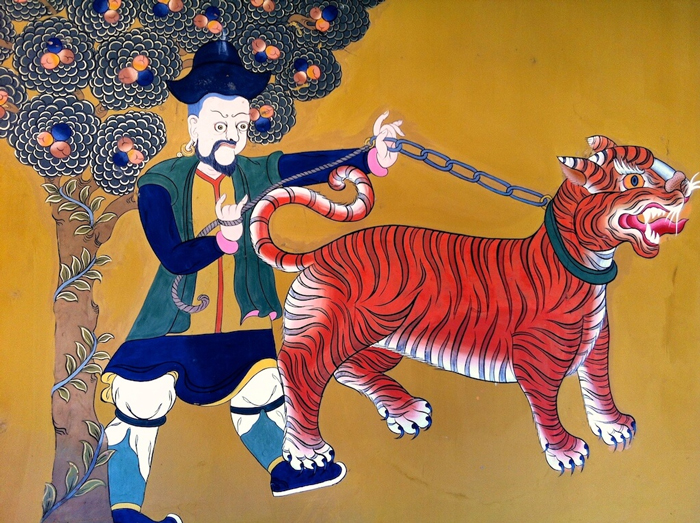 Bức tranh về Guru Rinpoche và con hổ cái
