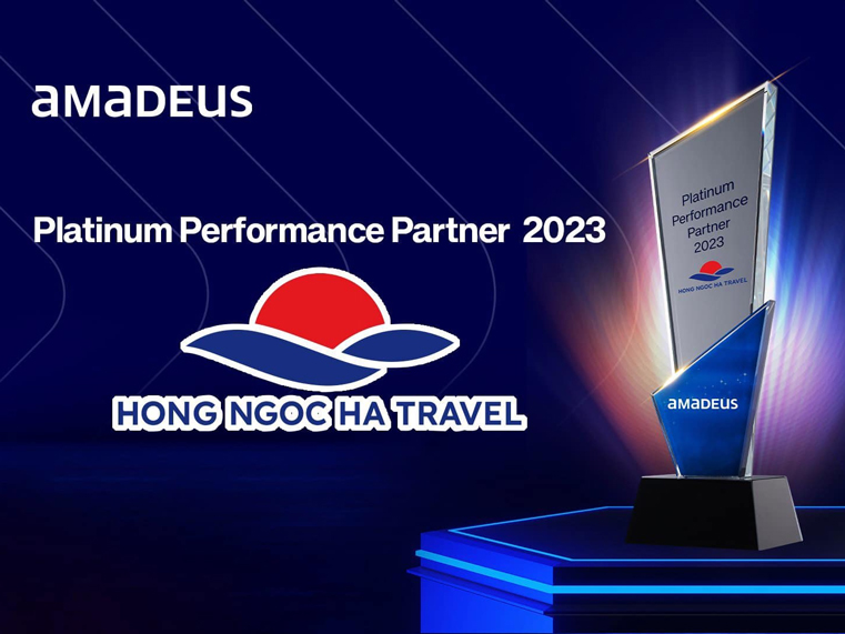 Hong Ngoc Ha Travel vinh dự nhận giải thưởng Platinum Performance Partner 2023 từ Amadeus