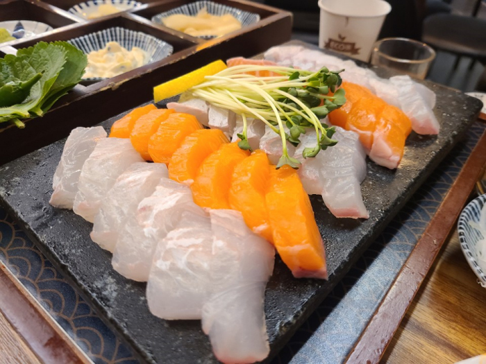 Hoe là món sashimi Hàn Quốc