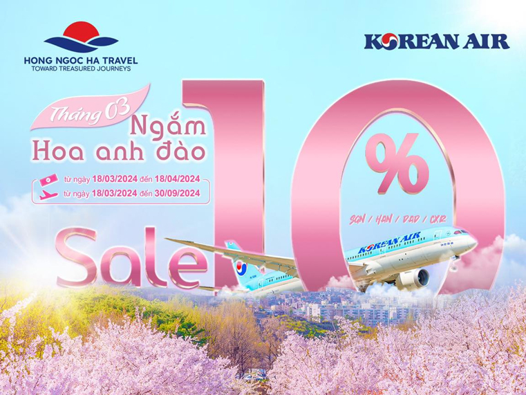 Vi vu Hàn Quốc ngắm hoa anh đào cùng Korean Air – GIẢM NGAY 10%!