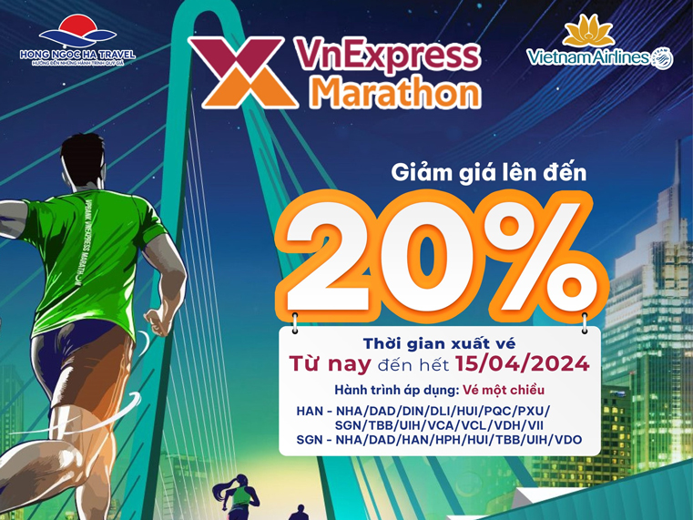 Đồng hành cùng Vnexpress Marathon 2024 – Ưu đãi lên đến 20%