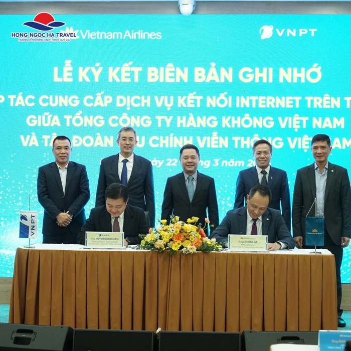 Vietnam Airlines triển khai dịch vụ kết nối internet trên máy bay