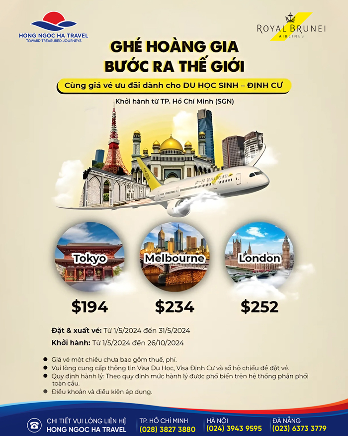Royal Brunei Airlines - Ghé Hoàng Gia Bước Ra Thế Giới