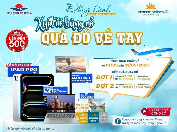 Xuất Vé Bùng Nổ – Quà Đổ Về Tay!