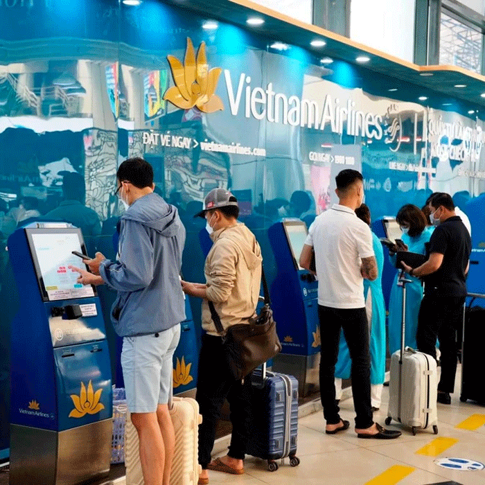Quý khách vui lòng di chuyển đến khu vực làm thủ tục check-in