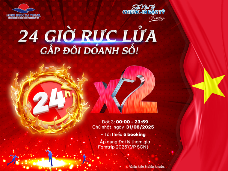 NGÀY VÀNG: 24 GIỜ RỰC LỬA – GẤP ĐÔI DOANH SỐ!