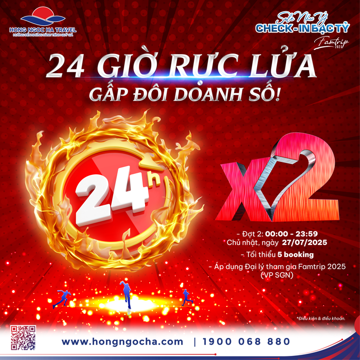 THỬ THÁCH NGÀY VÀNG: 24 GIỜ RỰC LỬA – GẤP ĐÔI DOANH SỐ!