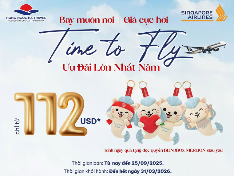 Bay muôn nơi – Giá cực hời chỉ từ 112 USD!