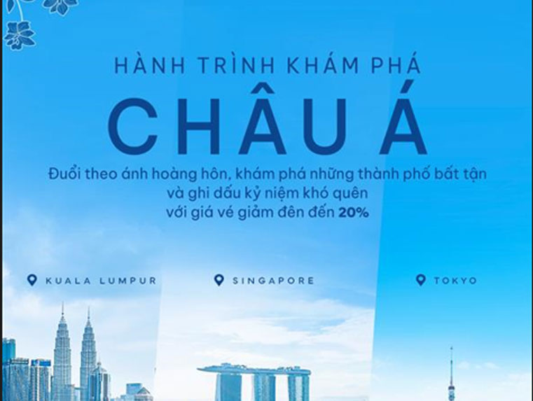 Khuyến mãi KHÁM PHÁ CHÂU Á cùng Malaysia Airlines