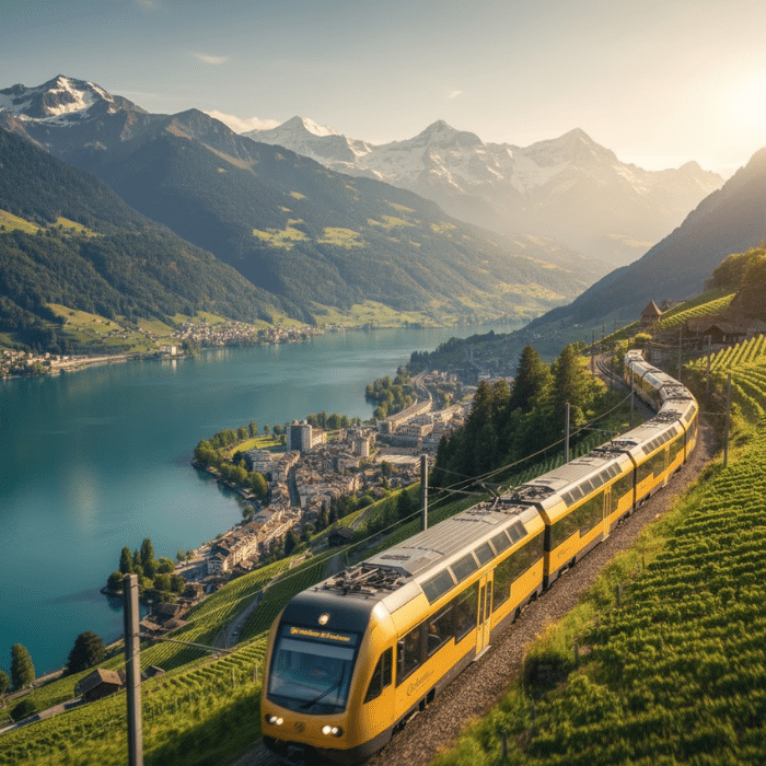 Tuyến Tàu Vàng Thụy Sĩ: Montreux - Zweisimmen - Interlaken - Lucerne