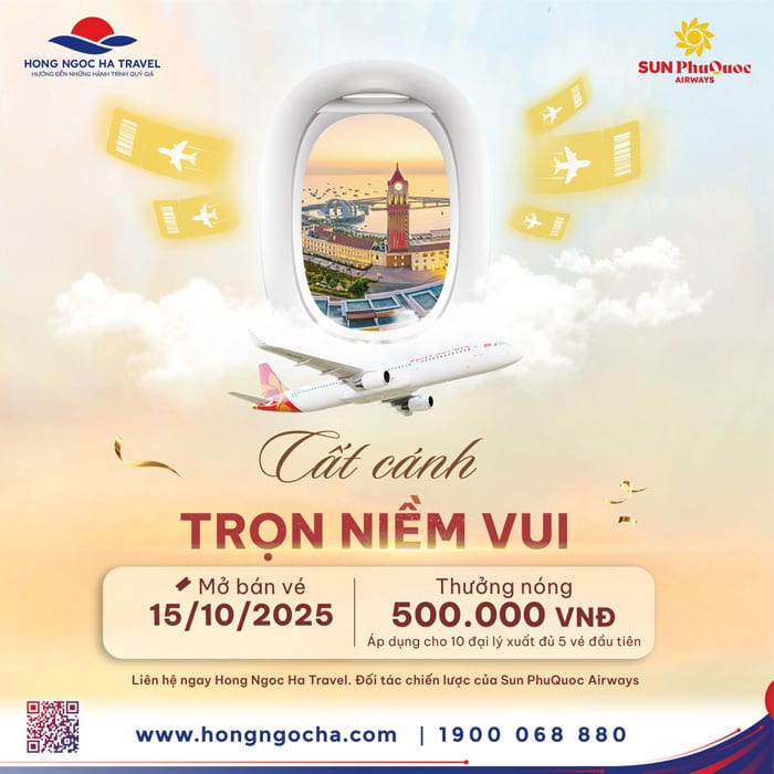CHỐT VÉ SUNPHUQUOC AIRWAYS – NHẬN NGAY THƯỞNG NÓNG 500.000Đ!