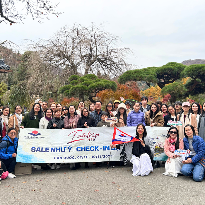 Hong Ngoc Ha Travel đã tổ chức chuyến Famtrip 4N4Đ tại Hàn Quốc