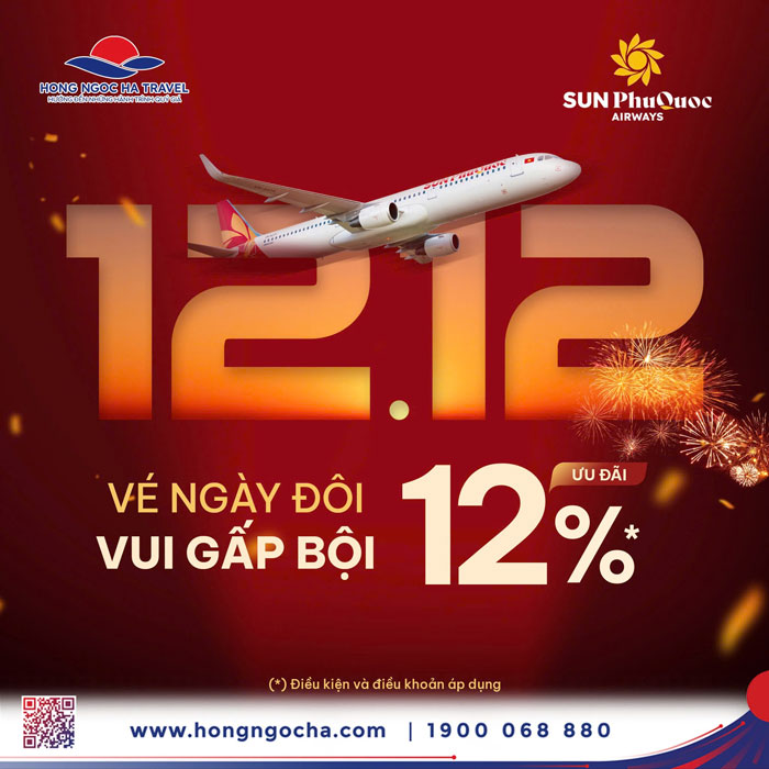 CHƯƠNG TRÌNH KHUYẾN MÃI 12.12 – SUN PHUQUOC AIRWAYS