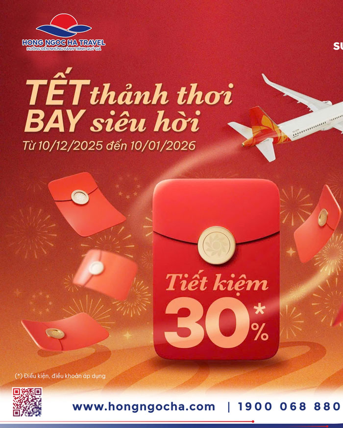 SUN PhuQuoc Airways gửi tặng bạn ưu đãi giảm 30% giá vé