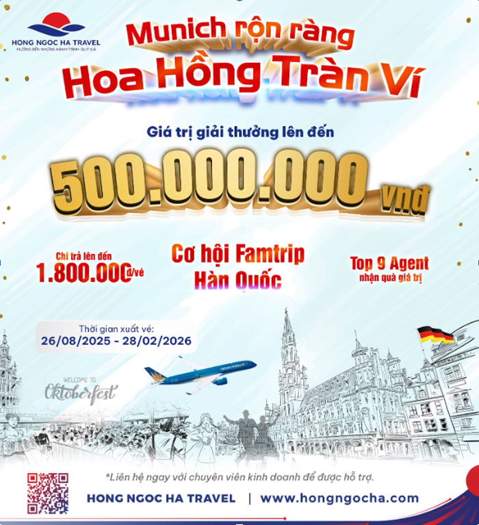 MUNICH RỘN RÀNG, HOA HỒNG TRÀN VÍ