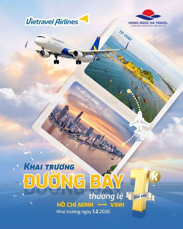 Khai trương đường bay mới Vinh – TP. Hồ Chí Minh