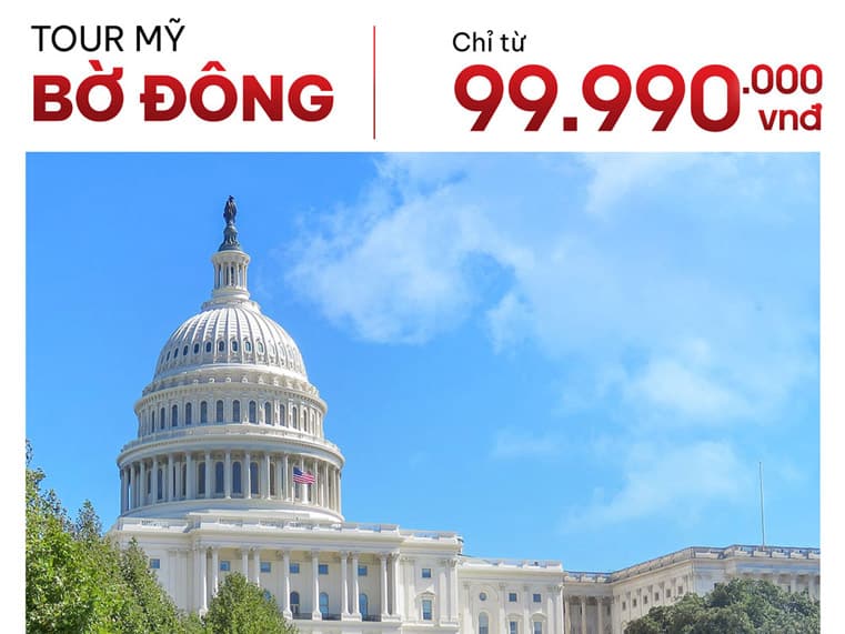 TOUR MỸ BỜ ĐÔNG | KẾT HỢP XEM BÓNG ĐÁ 2026 | 7N6Đ