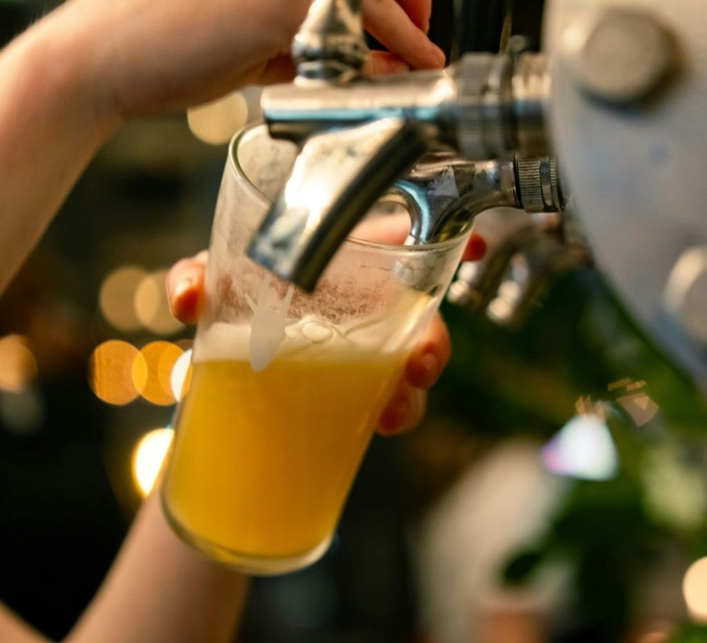 Uống bia Jeju Brew