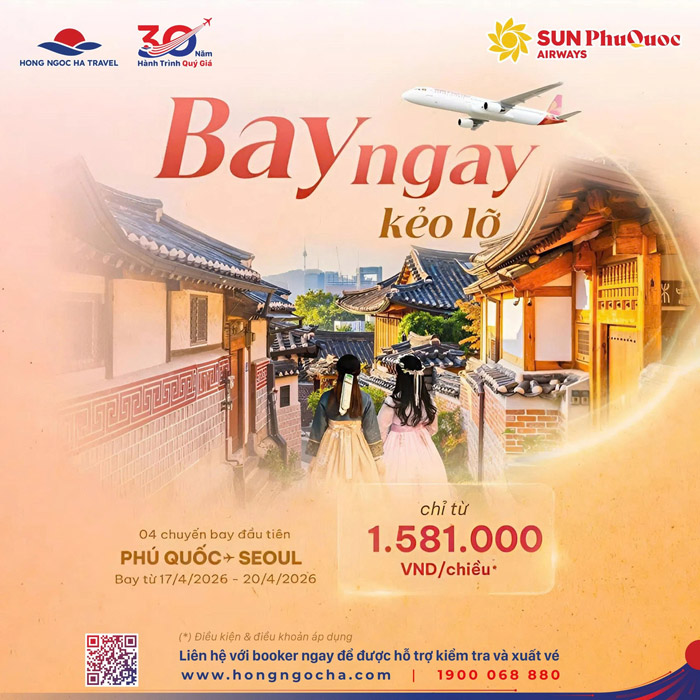 SUN PhuQuoc Airways mở đường bay Phú Quốc - Seoul