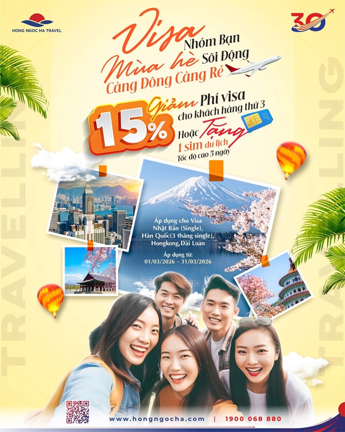 Visa Nhóm Bạn - Mùa Hè Sôi Động