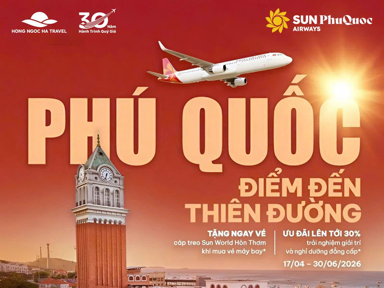 PHÚ QUỐC VẪY GỌI – BAY CÙNG SUN PHUQUOC AIRWAYS, NGHỈ DƯỠNG ĐẲNG CẤP CÙNG SUN GROUP