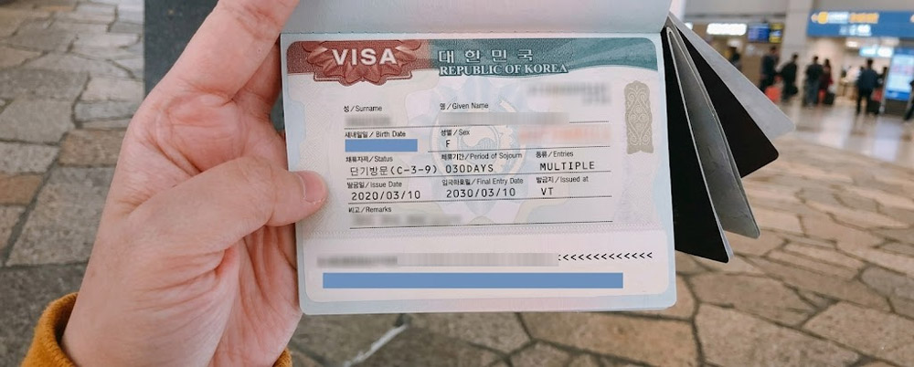 Mẫu Visa Hàn Quốc 10 Năm