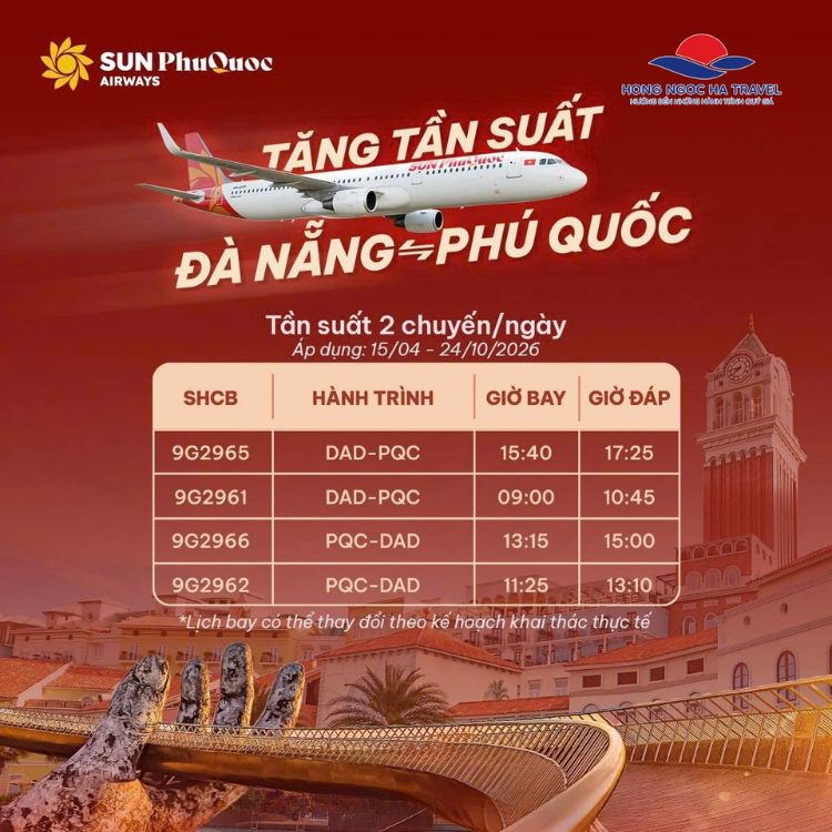 Đà Nẵng – Phú Quốc: Tăng Chuyến Mỗi Ngày, Bay Ngay Khỏi Nghĩ