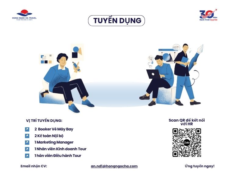 HONG NGOC HA TRAVEL THÔNG BÁO TUYỂN DỤNG