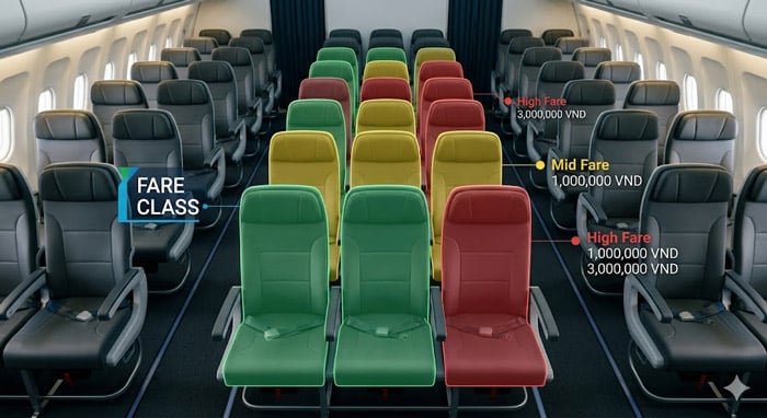 Hệ Thống Phân Nhóm Ghế Theo Mức Giá – Fare Class