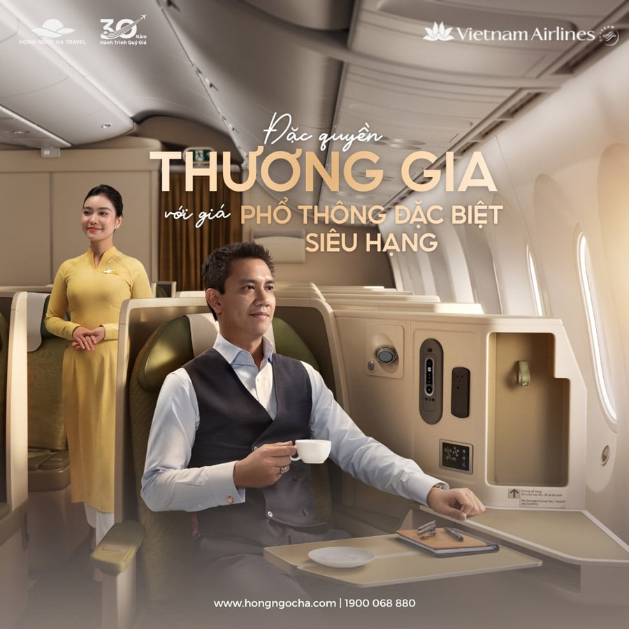 Ưu đãi nâng hạng vé thương gia miễn phí từ Vietnam Airlines