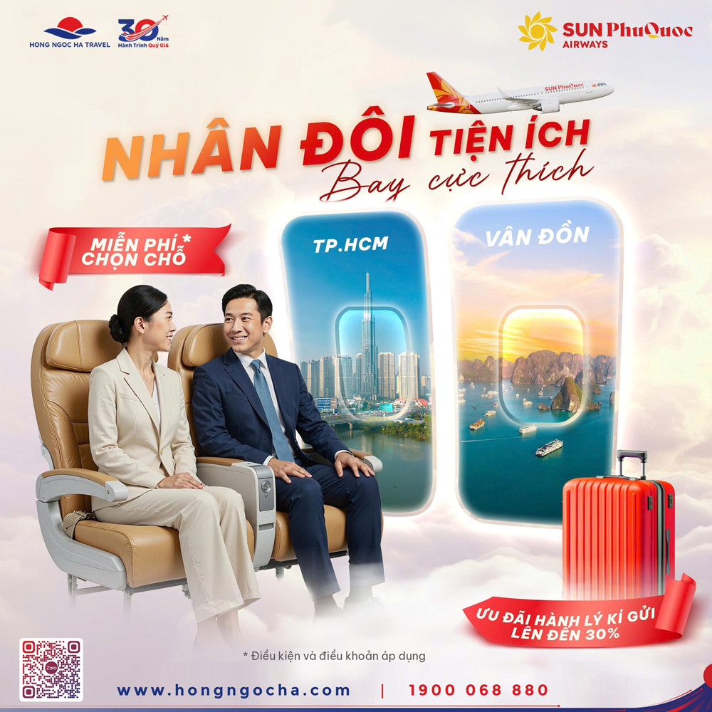 Nhân Đôi Tiện Ích, Bay Cực Thích Cùng SUN PhuQuoc Airways
