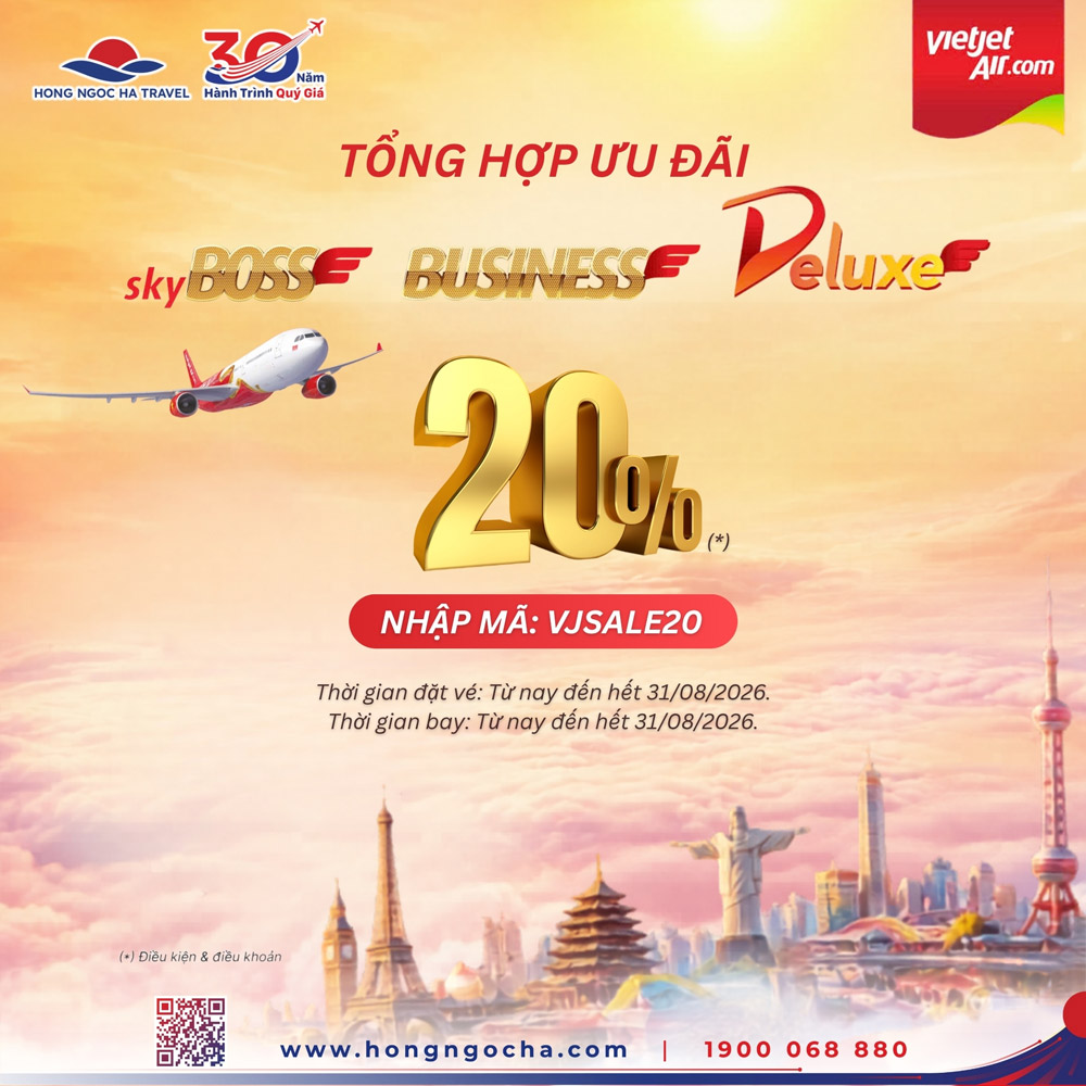 chương trình ưu đãi hấp dẫn từ Vietjet Air