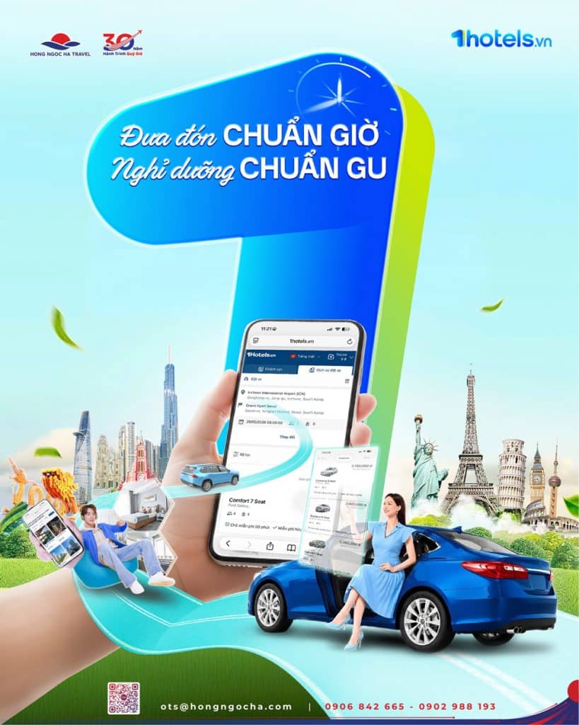 Hong Ngoc Ha Travel chính thức ra mắt dịch vụ vận chuyển toàn cầu trên nền tảng 1hotels.vn