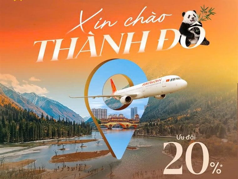 Mở Bán Đường Bay Thẳng Đến Thành Đô, Ưu Đãi Giảm 20% Giá Vé