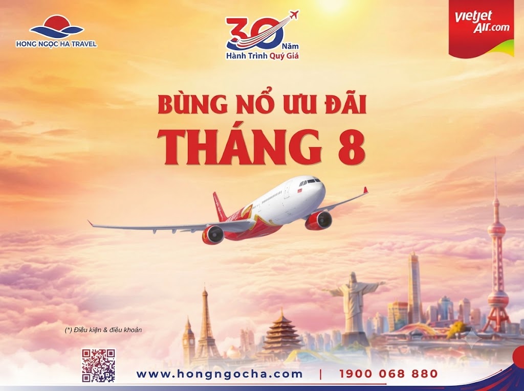 Chỉ 8 Ngày Duy Nhất – Săn Vé Vietjet Giảm Đến 30%